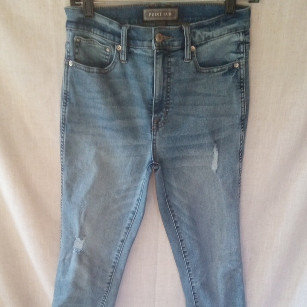 Point Sur Anthropologie Raw Fringe Hem Womens Jeans 27